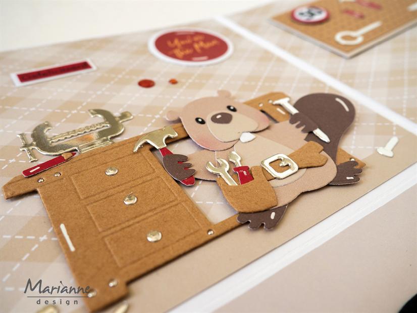 Marianne Design dies "Eline's animals - Bever" COL1590
