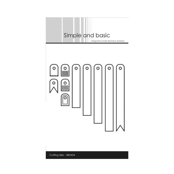 Simple and Basic die "Narrow Tags"