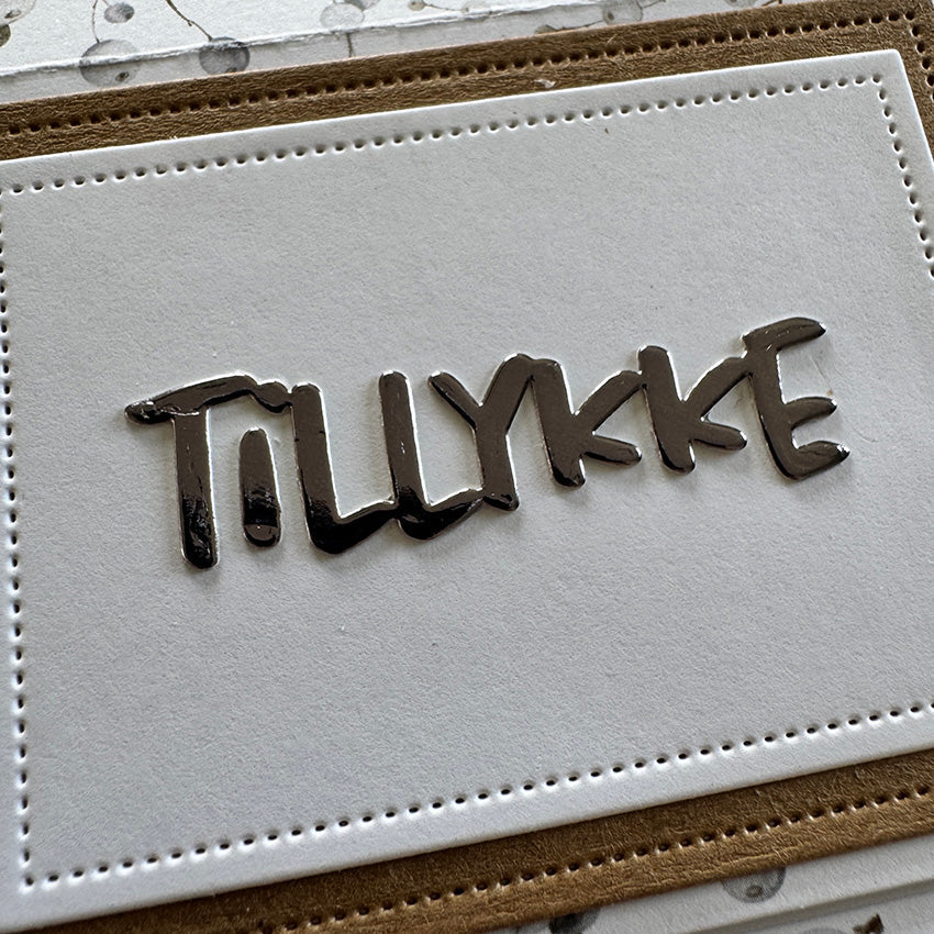 Simple and Basic die "Tillykke" SBD578