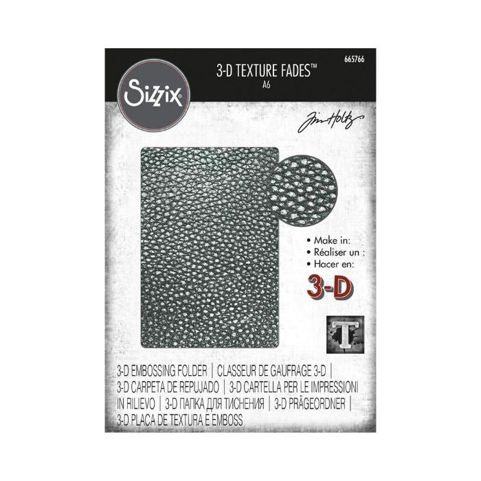 Sizzix/Tim Holtz 3D Embossingfolder "Cracked Leather"