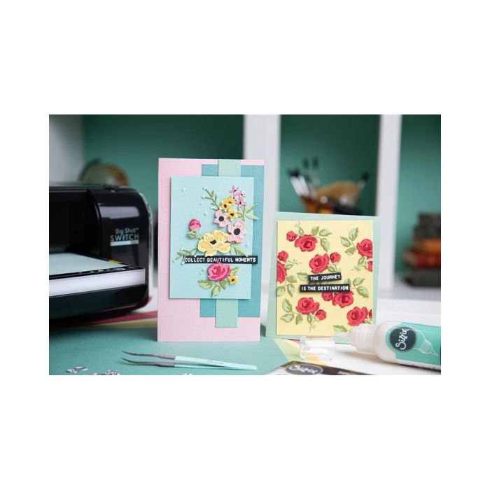 Sizzix/Tim Holtz Thinlits Die "Brushstroke Flowers Mini"