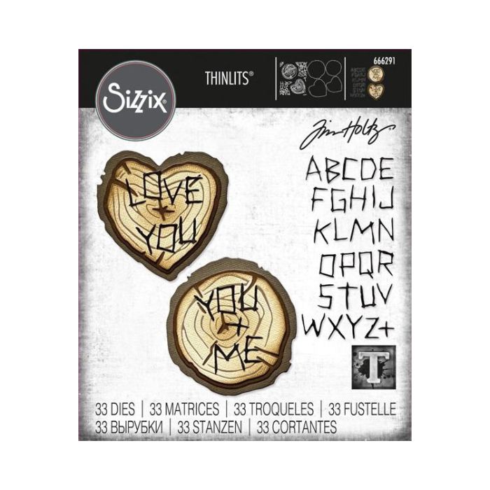 Sizzix/Tim Holtz Thinlits Die "Wood Slice"
