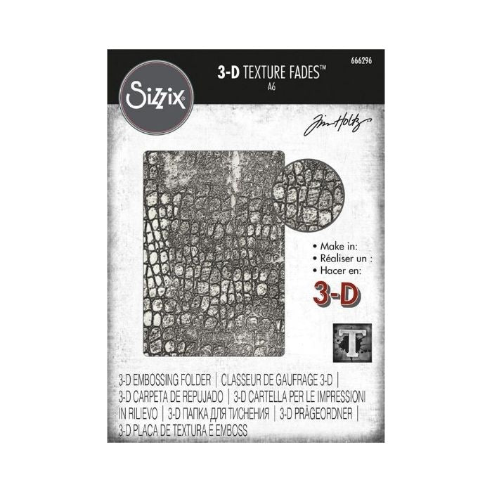 Sizzix/Tim Holtz 3D Embossingfolder "Reptile"