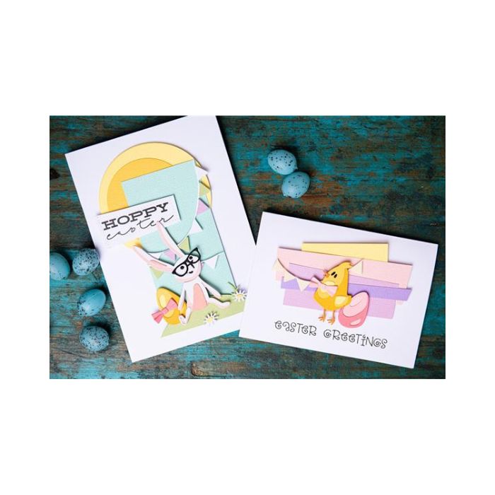 Sizzix/Tim Holtz Thinlits Die "Vault - Bunny + Chick"