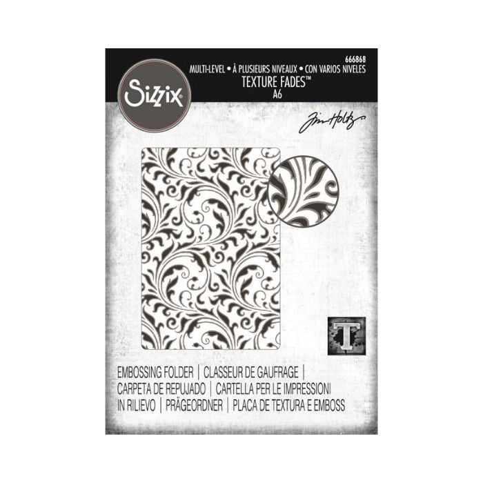 Sizzix/Tim Holtz Embossing Folder "Vault - Flourish"