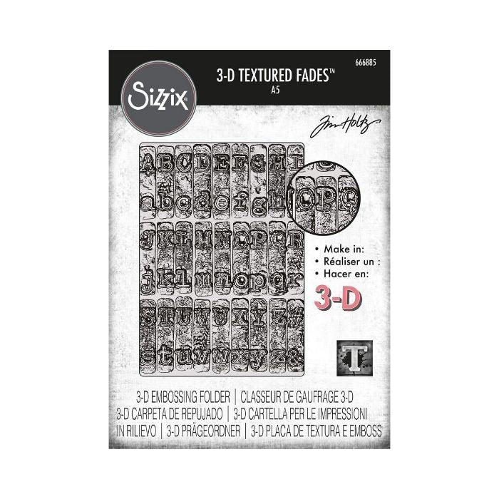 Sizzix/Tim Holtz 3D Embossing Folder "Vault - Typewriter Large"