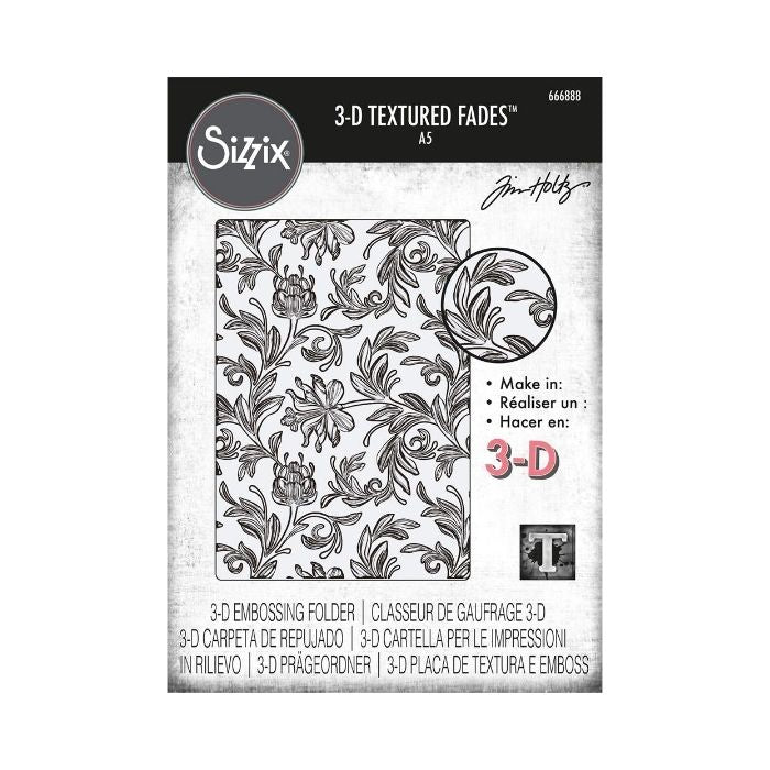 Sizzix/Tim Holtz 3D Embossing Folder "Vault - Botanical Large"