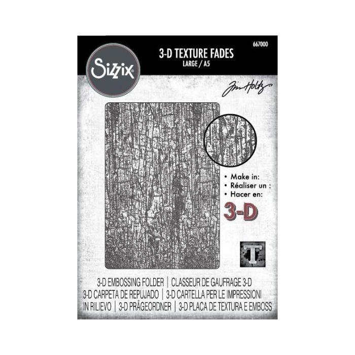 Sizzix/Tim Holtz 3D Embossing Folder "Vault - Cracked Large"