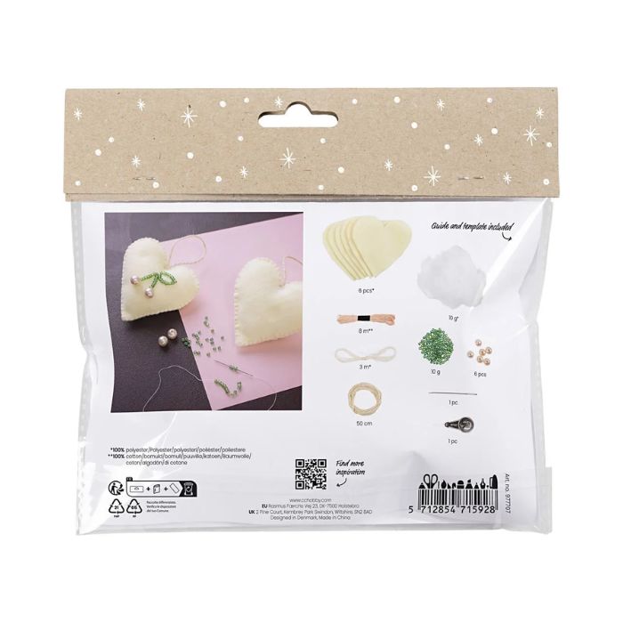 DIY Kit Syning - Hjerte med kirsebær