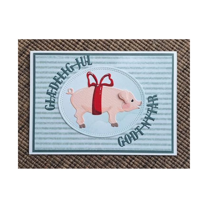 By Lene Dies "Large Christmas Pig" BLD1701