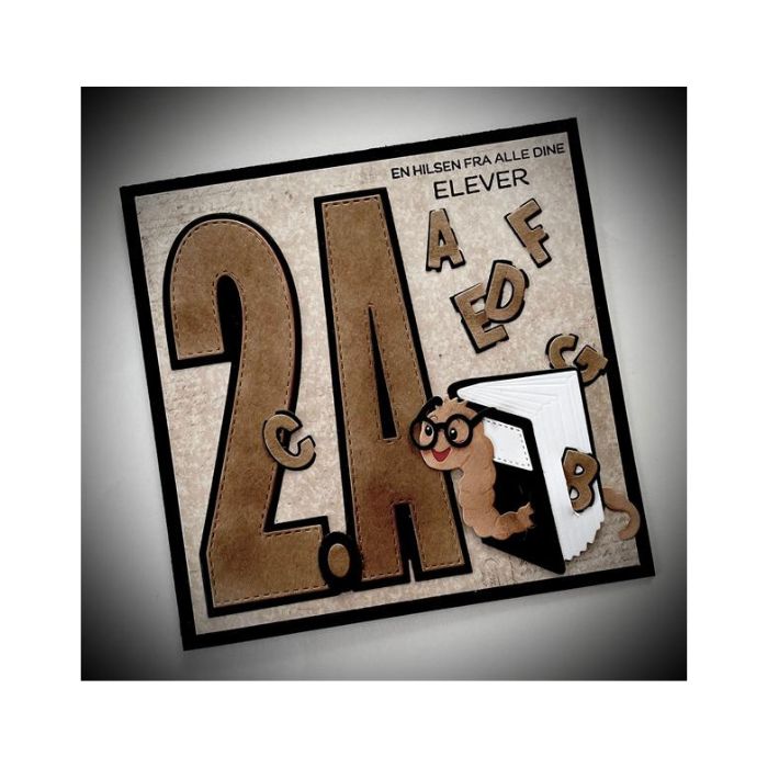 By Lene dies "Alphabet w/Shadow" BLD1828