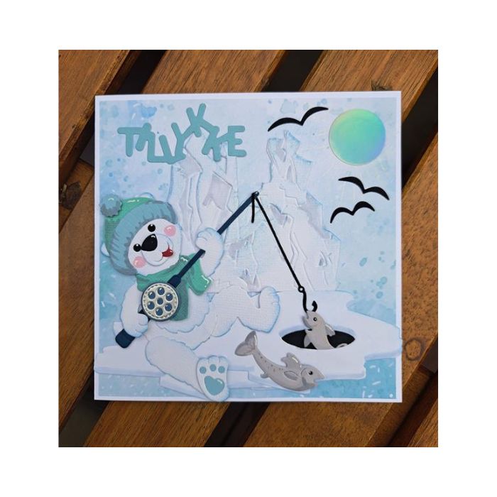 By Lene 3D Embossingfolder "Ice landscape" BLE1015