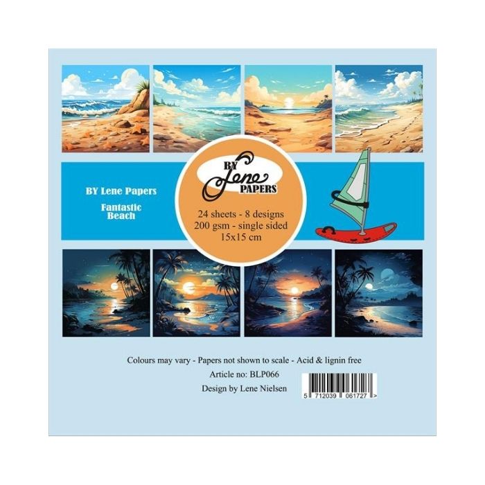 By Lene Paperpad 15x15 "Fantastic Beach" BLP066