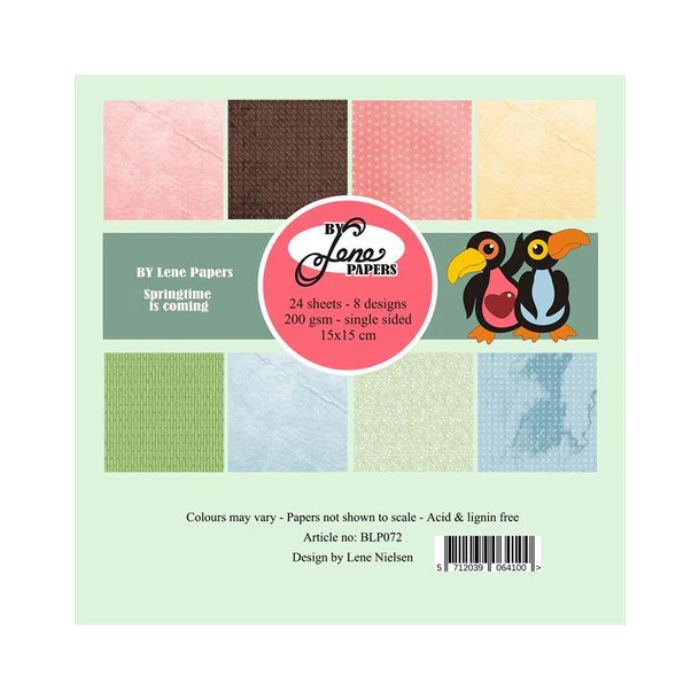 By Lene Paperpad 15x15 "Springtime is coming" BLP072