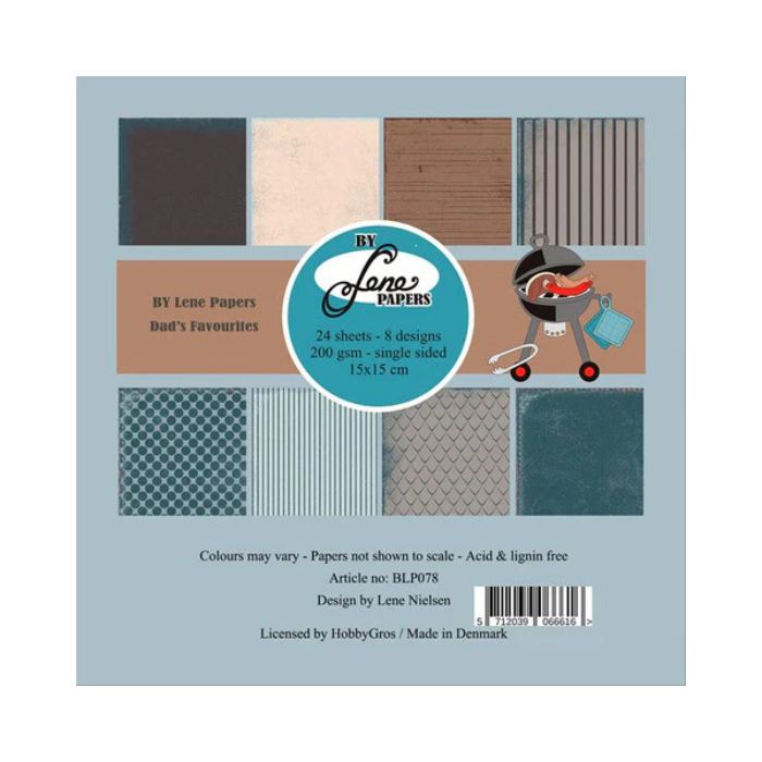 By Lene Paperpad 15x15 "Dad’s Favourites" BLP078