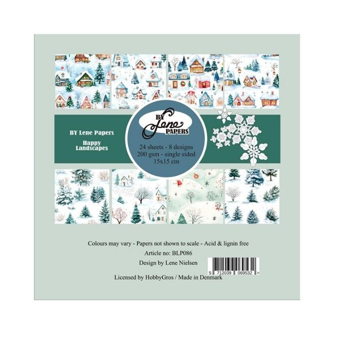 By Lene Paperpad 15x15 "Happy Landscapes" BLP086
