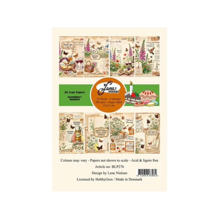 By Lene Paperpad 14,85x21cm "Grandma's Summer" BLP276
