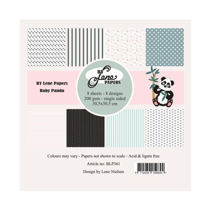By Lene Paperpad 30x30 "Baby Panda" BLP361