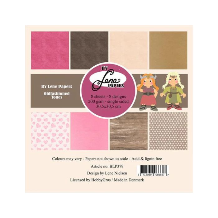 By Lene Paperpad 30x30 "Oldfashioned Tones" BLP379