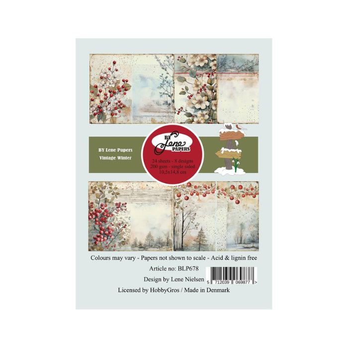 By Lene Paperpad "Vintage Winter" BLP678