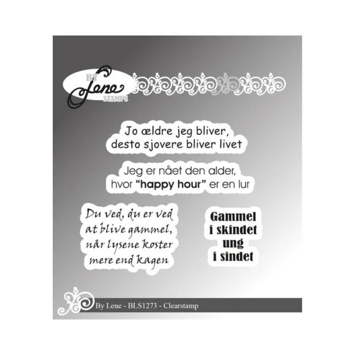 By Lene Clearstamp "Danske tekster" BLS1273