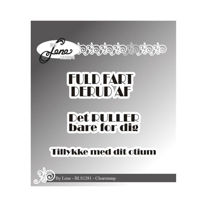 By Lene Clearstamp "Danske tekster" BLS1281