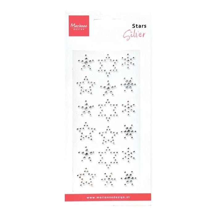 Marianne Design Pearls "Stars - Rhinestones silver" CA3216