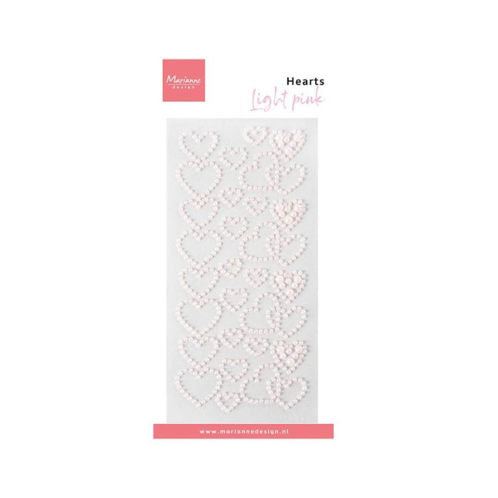 Marianne Design Pearls "Hearts pearls - light pink" CA3220