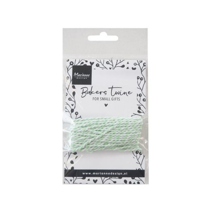 Marianne Design Bakers twine - mint / white CA3227