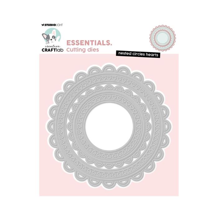 Studio Light Dies "Nested circles hearts" CCL-ES-CD1007