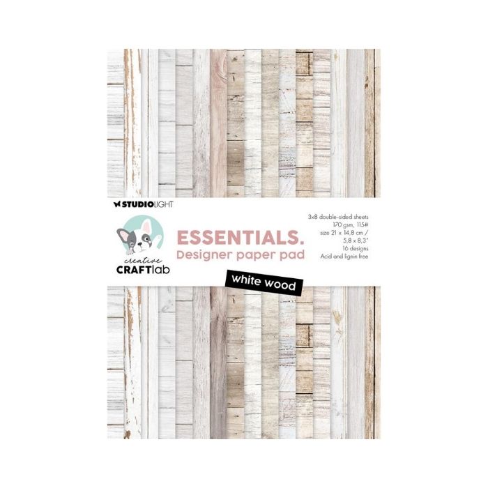 Studio Light Paper Pad "White wood"