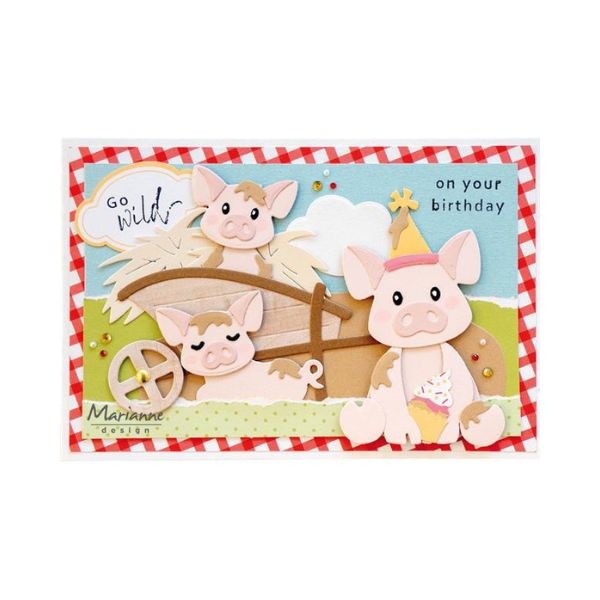 Marianne Design dies "Eline's Pig Family" COL1545
