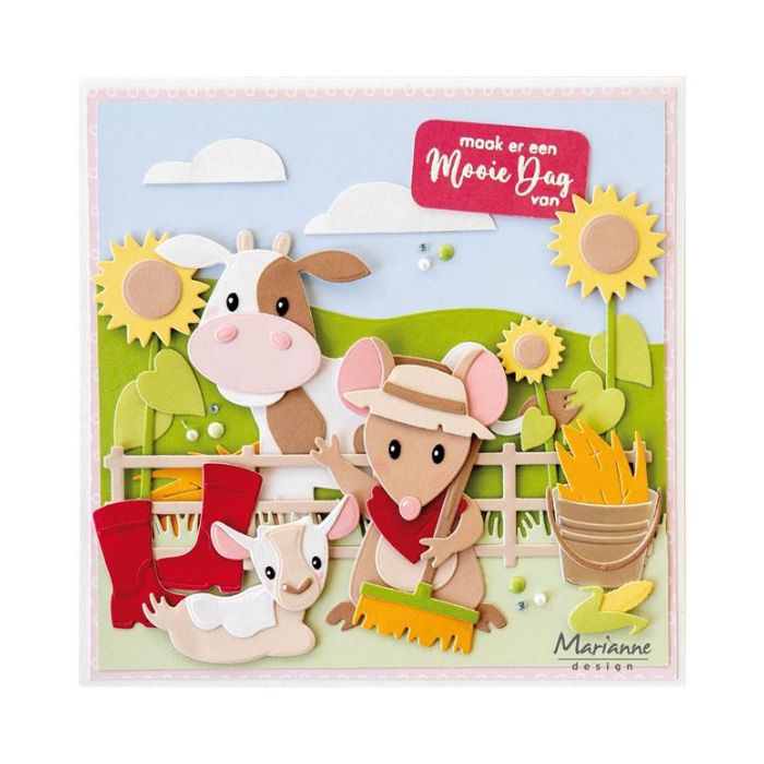 Marianne Design dies "Eline's Goat family" COL1570
