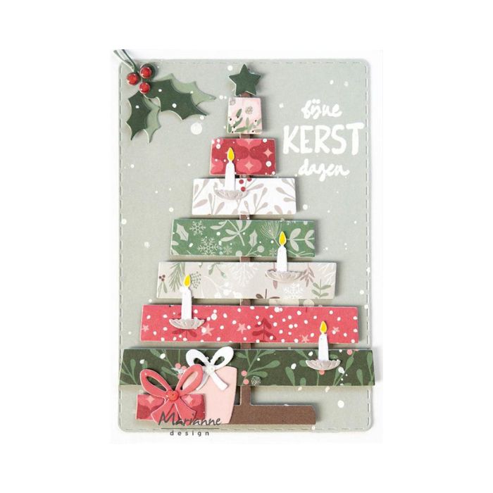 Marianne Design dies "Wooden Christmas tree" COL1577