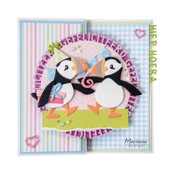 Marianne Design Pearls "Hearts rhinestones - light pink" CA3222