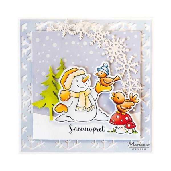 Marianne Design Dies "Background - Ice crystals" CR1677
