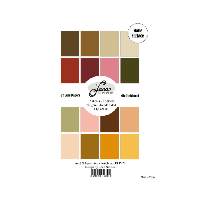 By Lene Paperpad "Solid Colours - Old Fashioned" BLP971