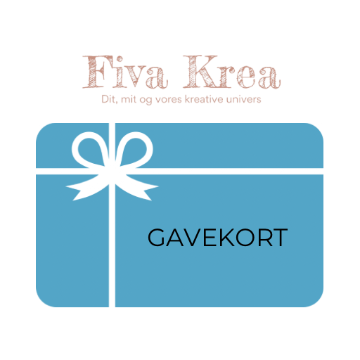 Gavekort til Fiva Krea - Lad kreativiteten blomstre! Gør dine kære glade med et gavekort fra Fiva Krea, din ultimative destination for kreative fornøjelser!
