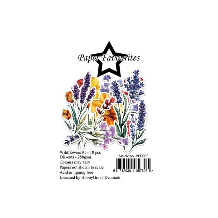 Paper Favourites Die-Cuts "Wildflowers #1" PFD003