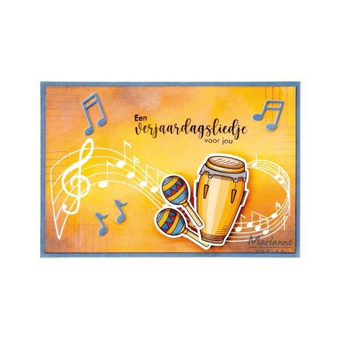 Marianne Design Clearstamp "Music Swirl" CS1174
