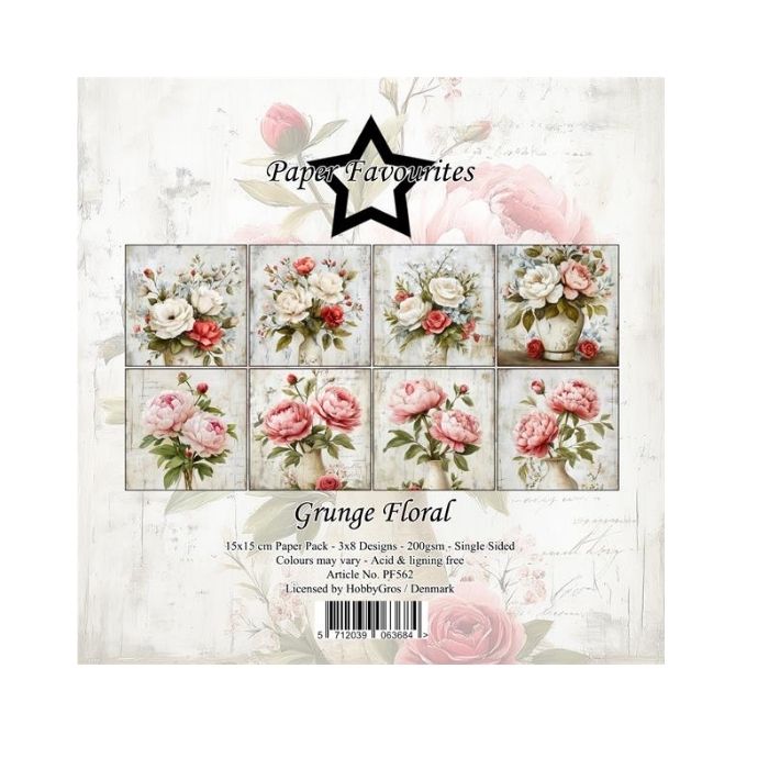 Paper Favourites Paper Pack "Grunge Floral" PF562