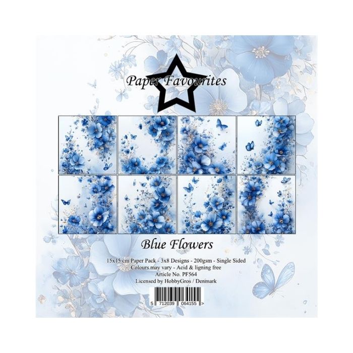 Paper Favourites Paper Pack "Blue Flowers" PF564