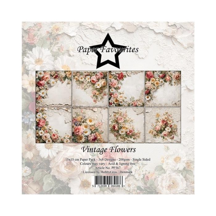 Paper Favourites Paper Pack "Vintage Flowers" PF567