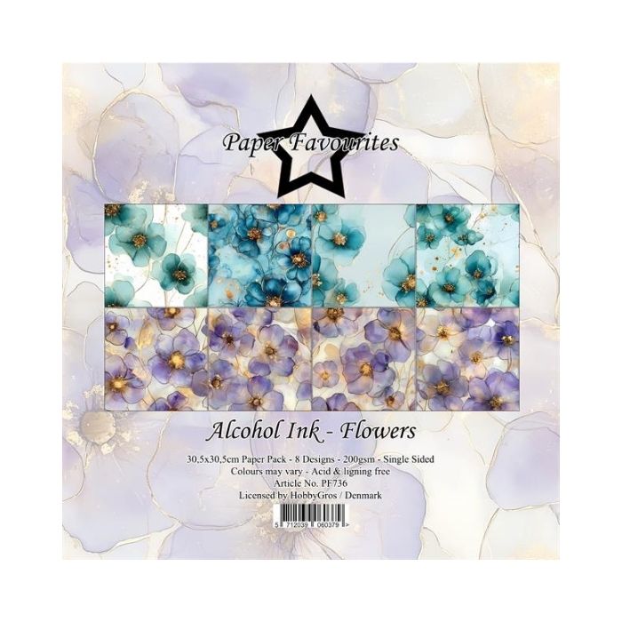 Paper Favourites Paper Pack "Alcohol Ink - Flowers" PF736