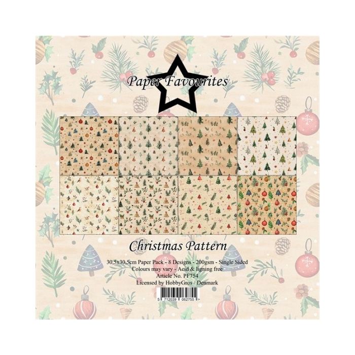 Paper Favourites Paper Pack "Christmas Pattern" PF754