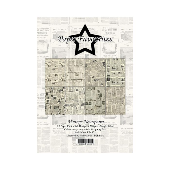 Paper Favourites Paper Pack "Vintage Newspaper" PFA172