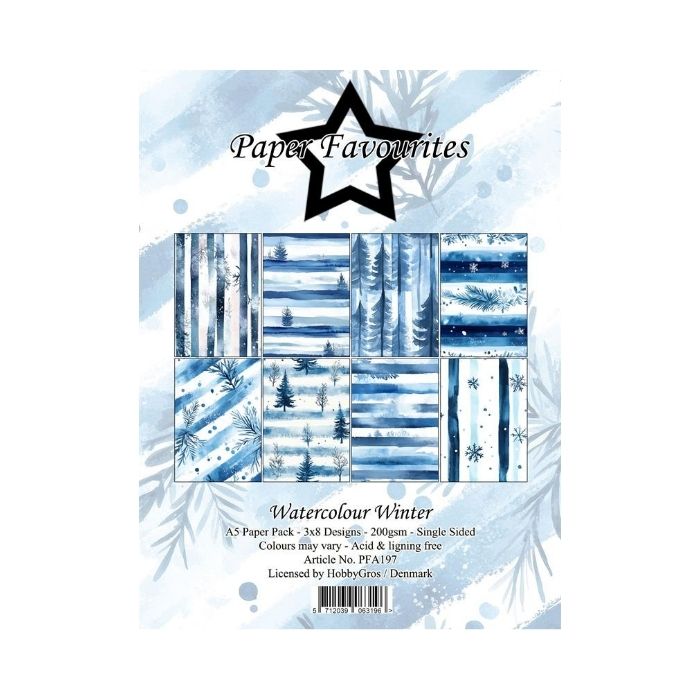 Paper Favourites Paper Pack "Watercolour Winter" PFA197