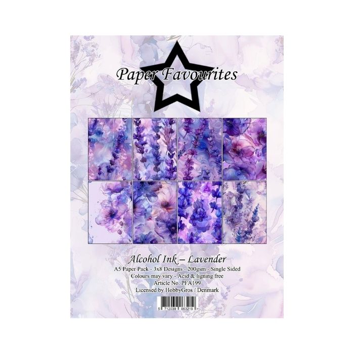 Paper Favourites Paper Pack "Alcohol Ink - Lavender" PFA199