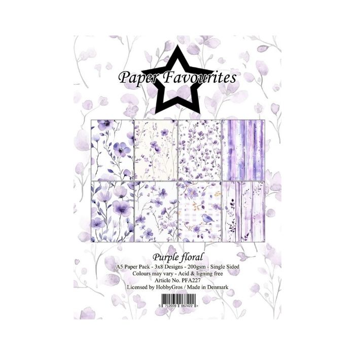 Paper Favourites Paper Pack "Purple floral" PFA227