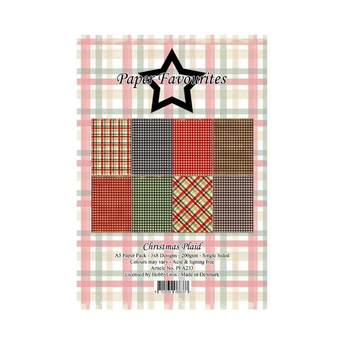 Paper Favourites Paper Pack "Christmas Plaid" PFA233